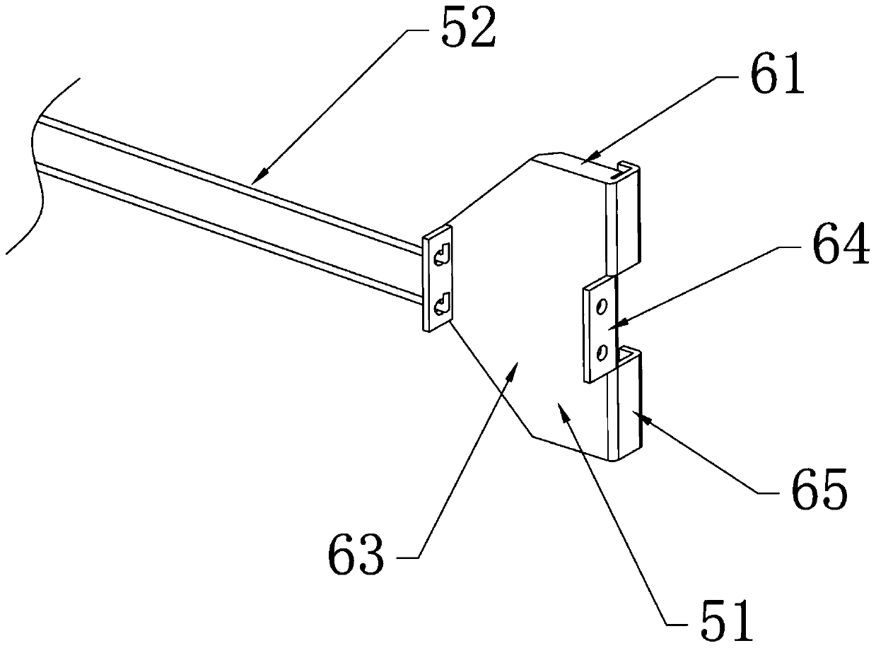 Detachable sports wood floor elastic metal connecting piece