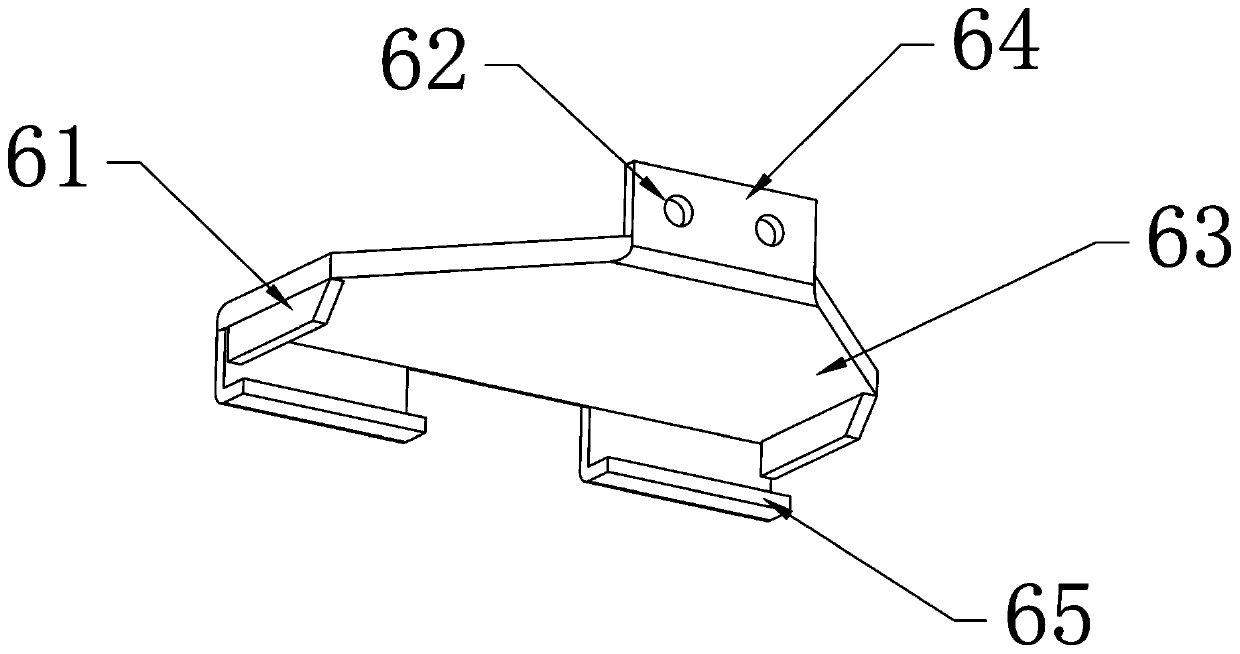 Detachable sports wood floor elastic metal connecting piece