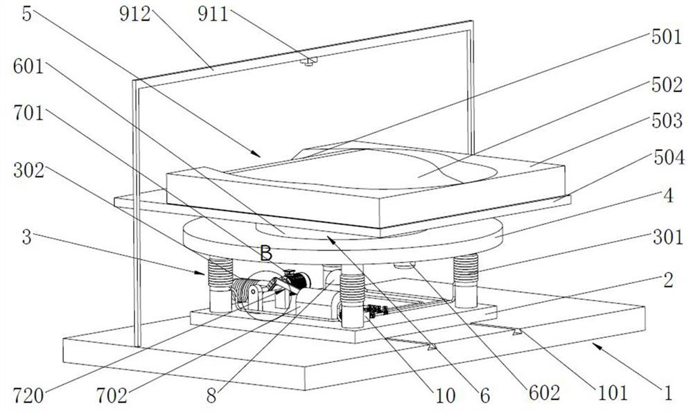 Tailing pond instability failure simulation device under earthquake action and experimental method