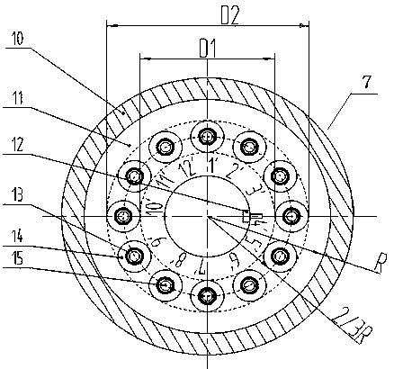 A flywheel battery with double flywheel structure