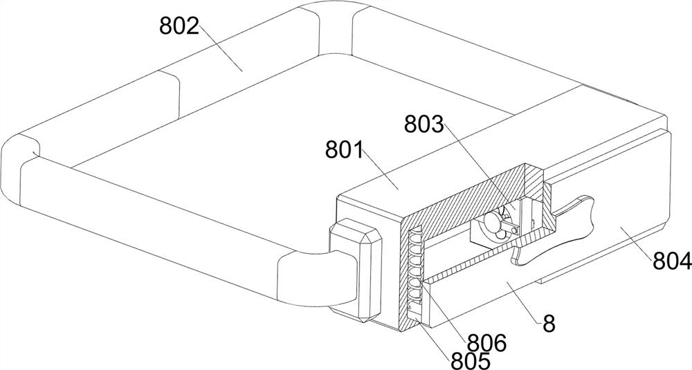 Sample sampling test tube storage device for endocrinology department