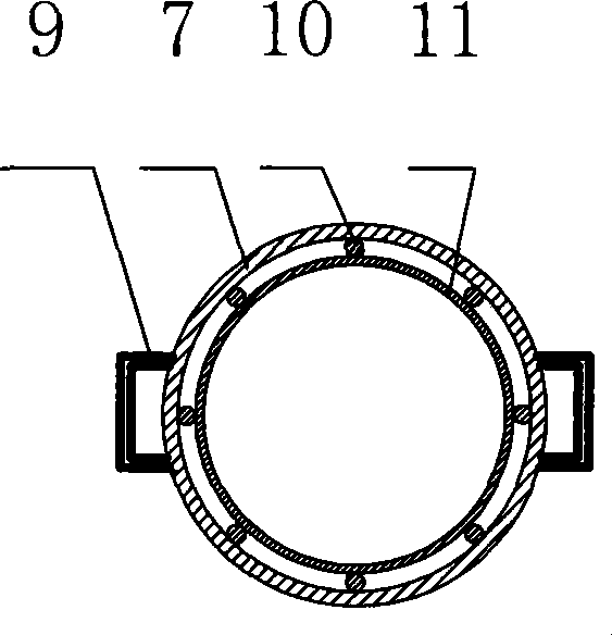 Gob-side entry retaining side support method of coal bed fully mechanized caving face