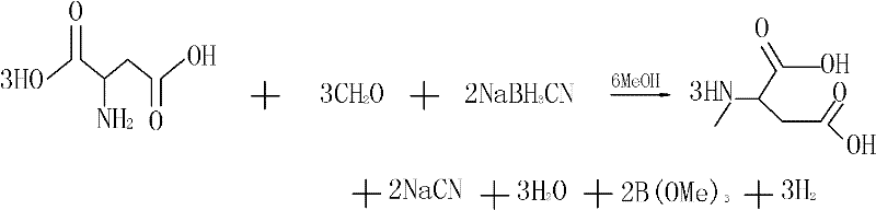Method for synthesizing N-methyl-D-aspartate