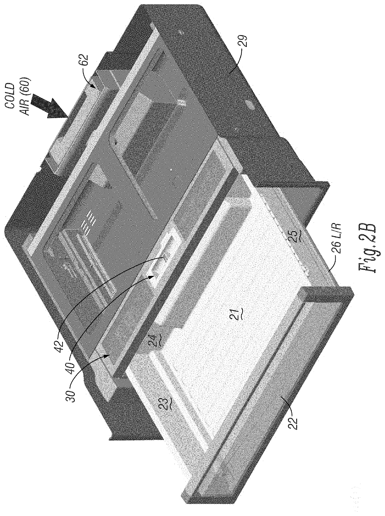 Modular design for manual or electrical control of refrigerator drawer temperature