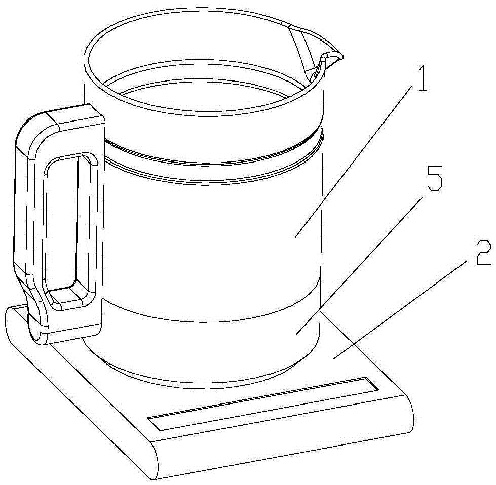 A glass electric kettle power control module