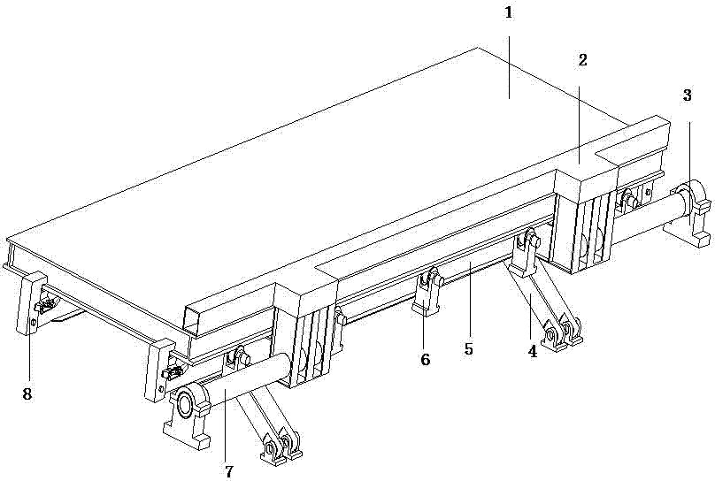 A prefabricated panel turning device