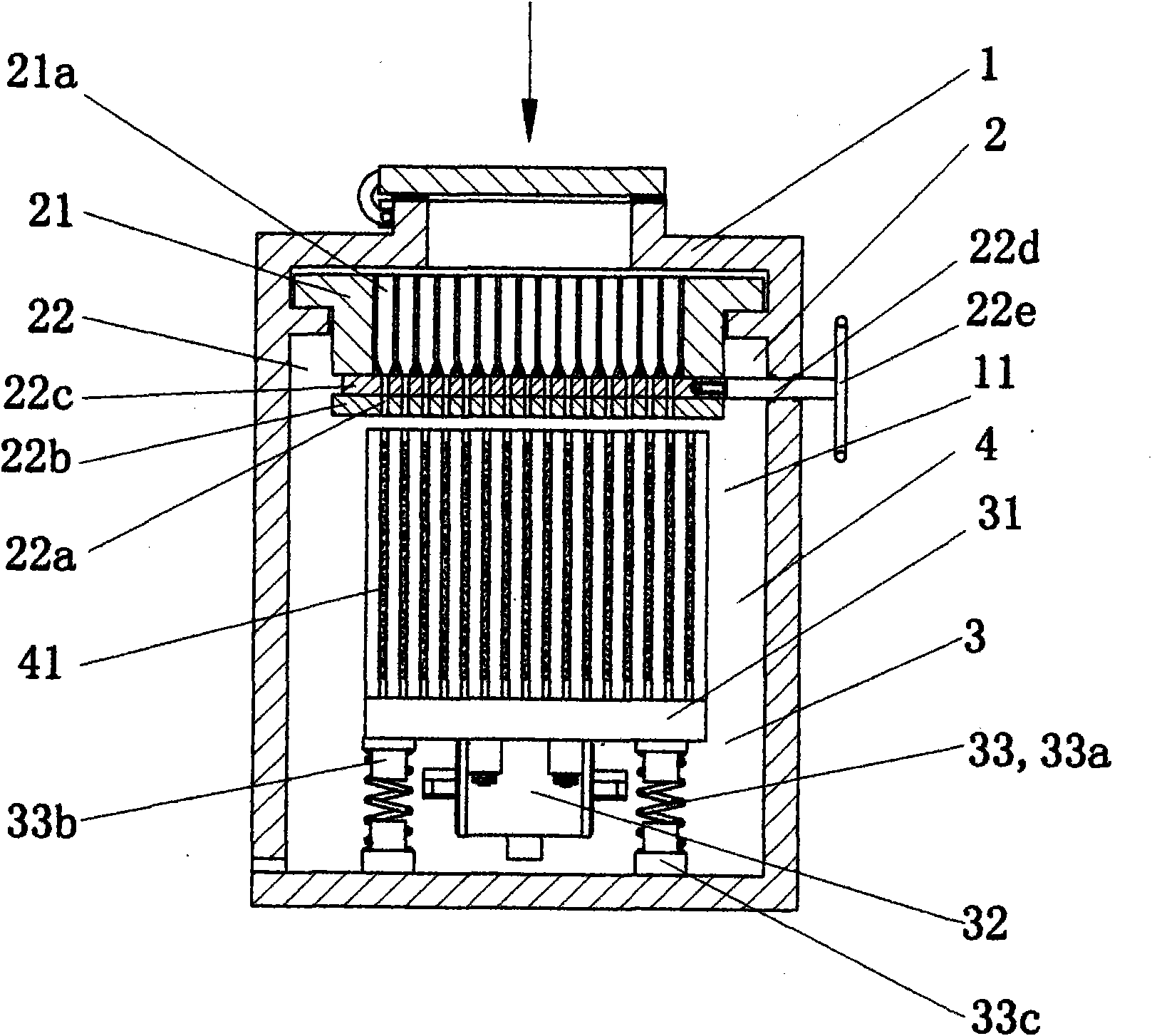 Vacuum vibration forming device for manufacturing artificial stones