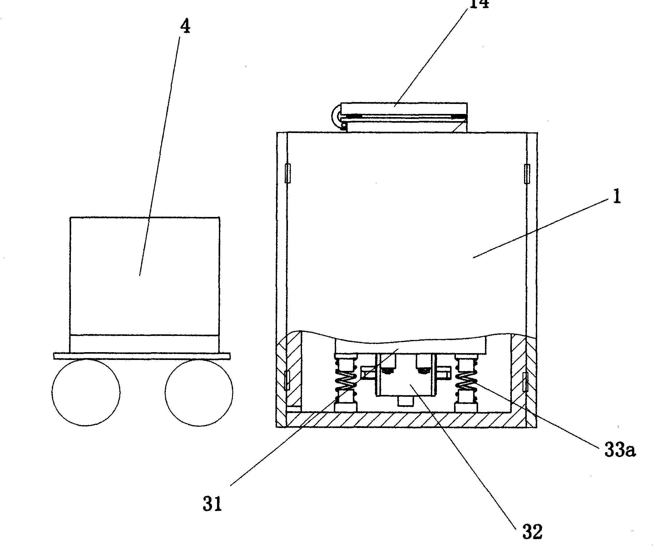 Vacuum vibration forming device for manufacturing artificial stones