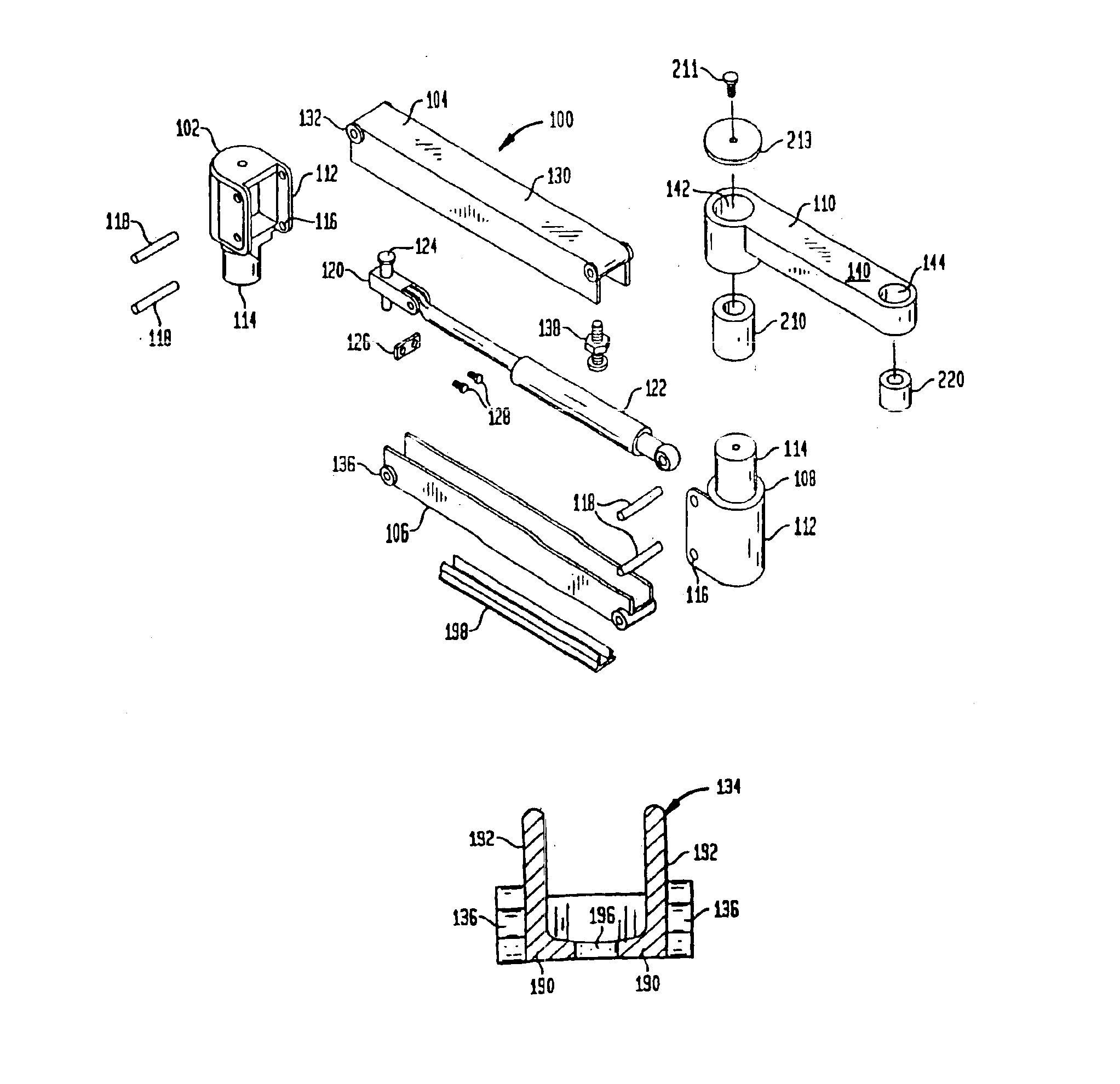 Arm apparatus for mounting electronic devices