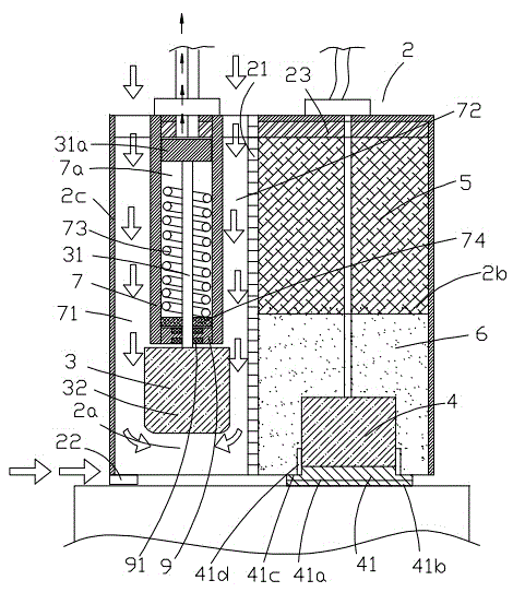 Underwater low-resistance pile foundation low-strain dynamic monitoring device