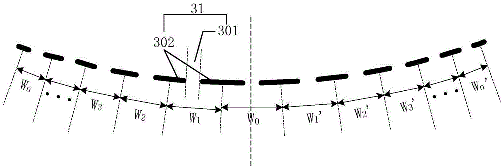 Curved surface grating and curved surface display unit