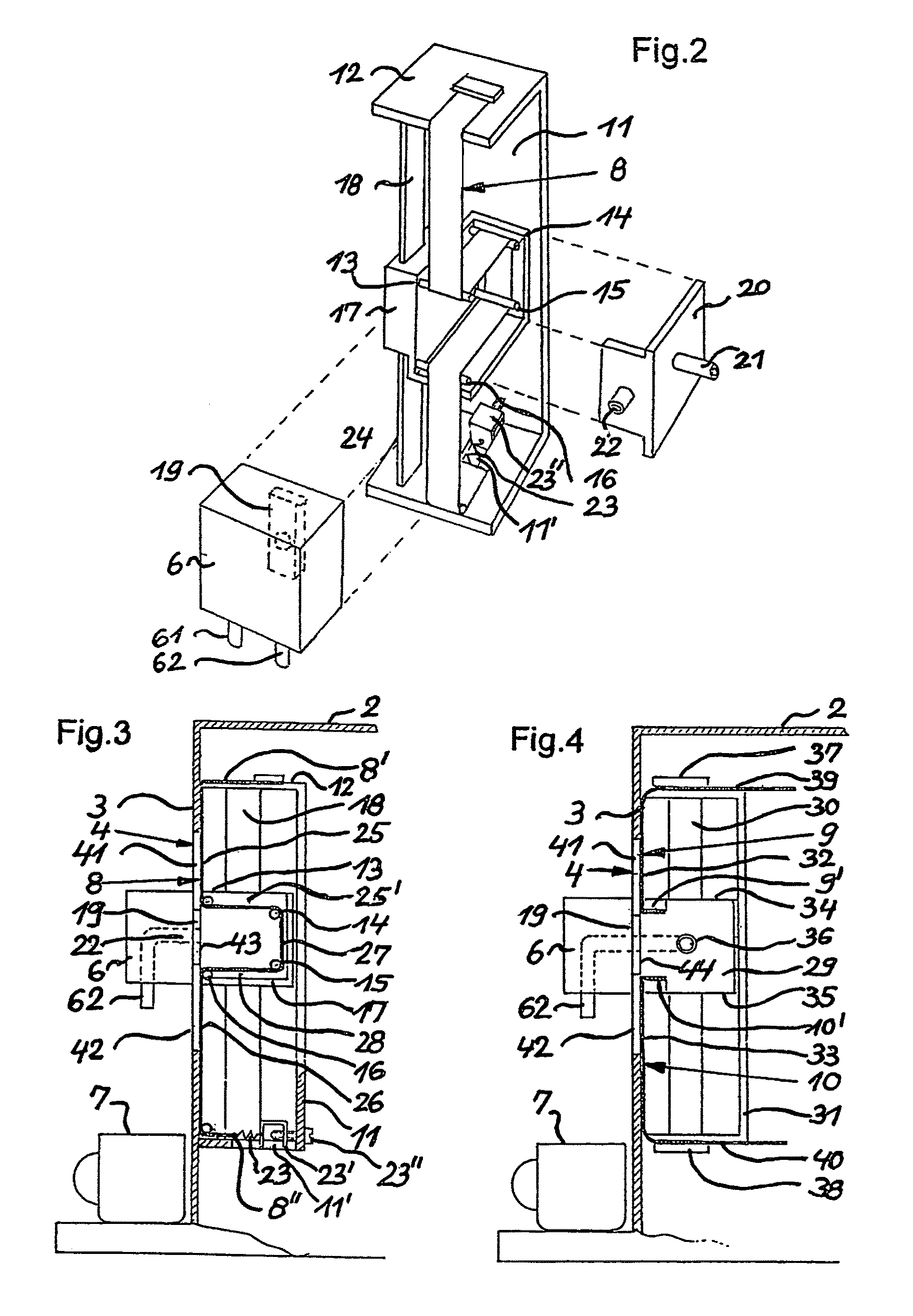 Drink preparation machine, particularly espresso machine, comprising a height adjustable drink outflow unit