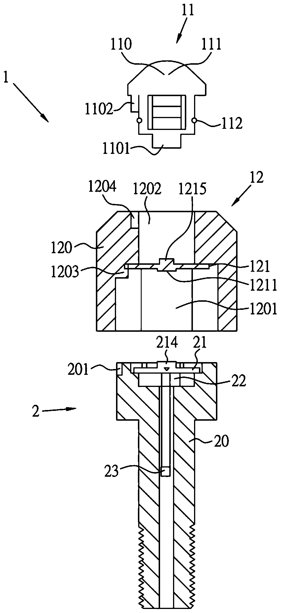 Power supply and signal transmission device of induction bolt and induction bolt device