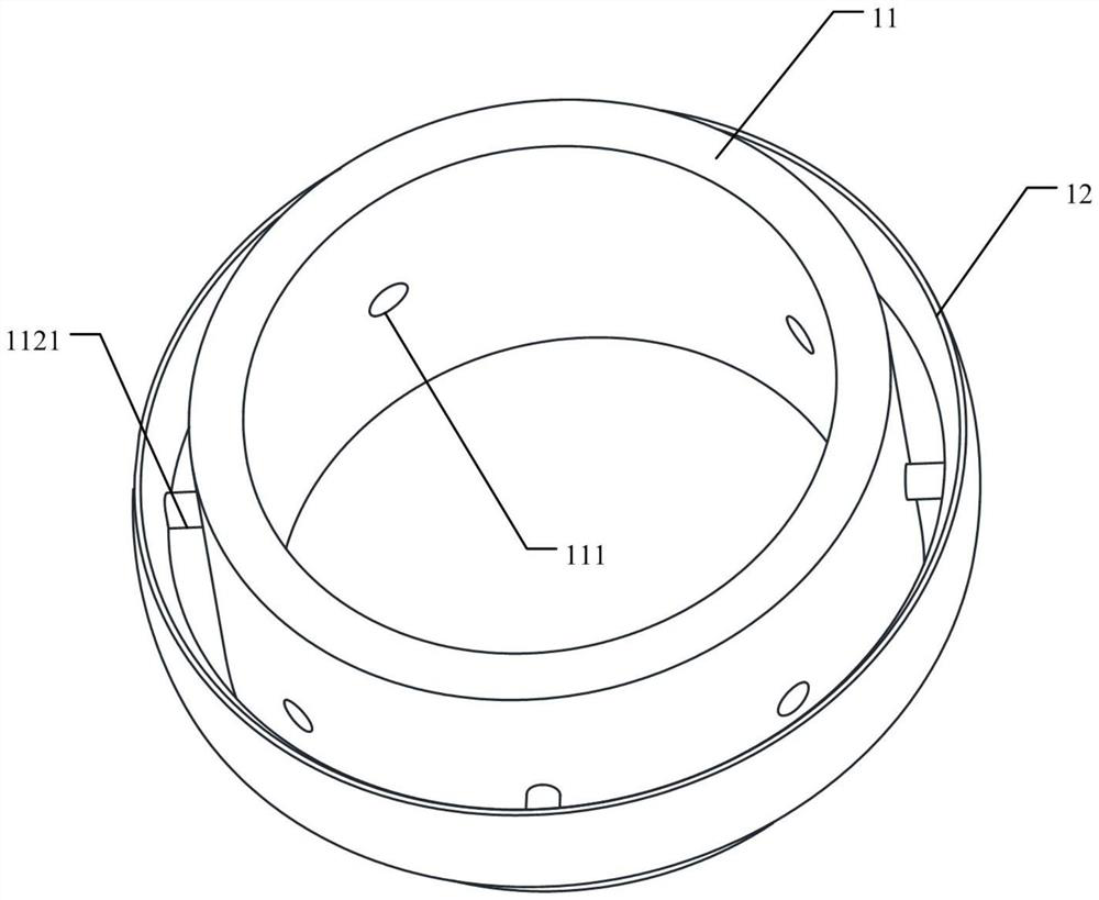 A sandwich two-way shock-absorbing wheel