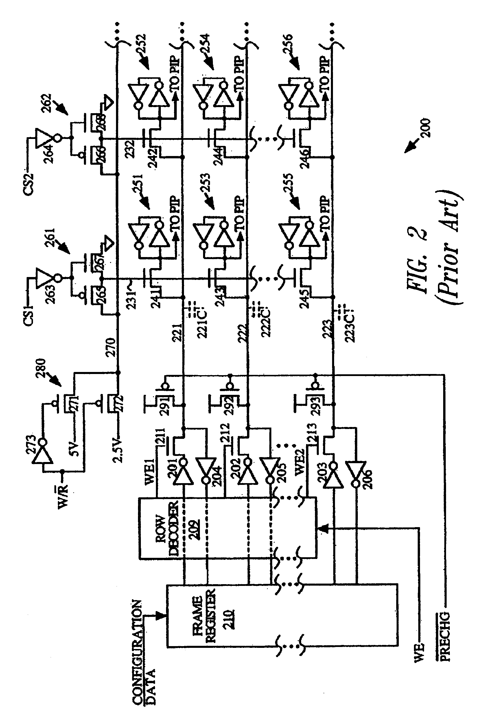 Configuration memory structure