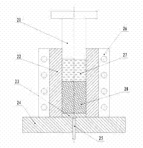 Method for preparing SiCp enhanced AZ91D composite material blank