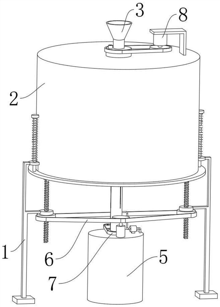 Automatic stirring device for graphene production