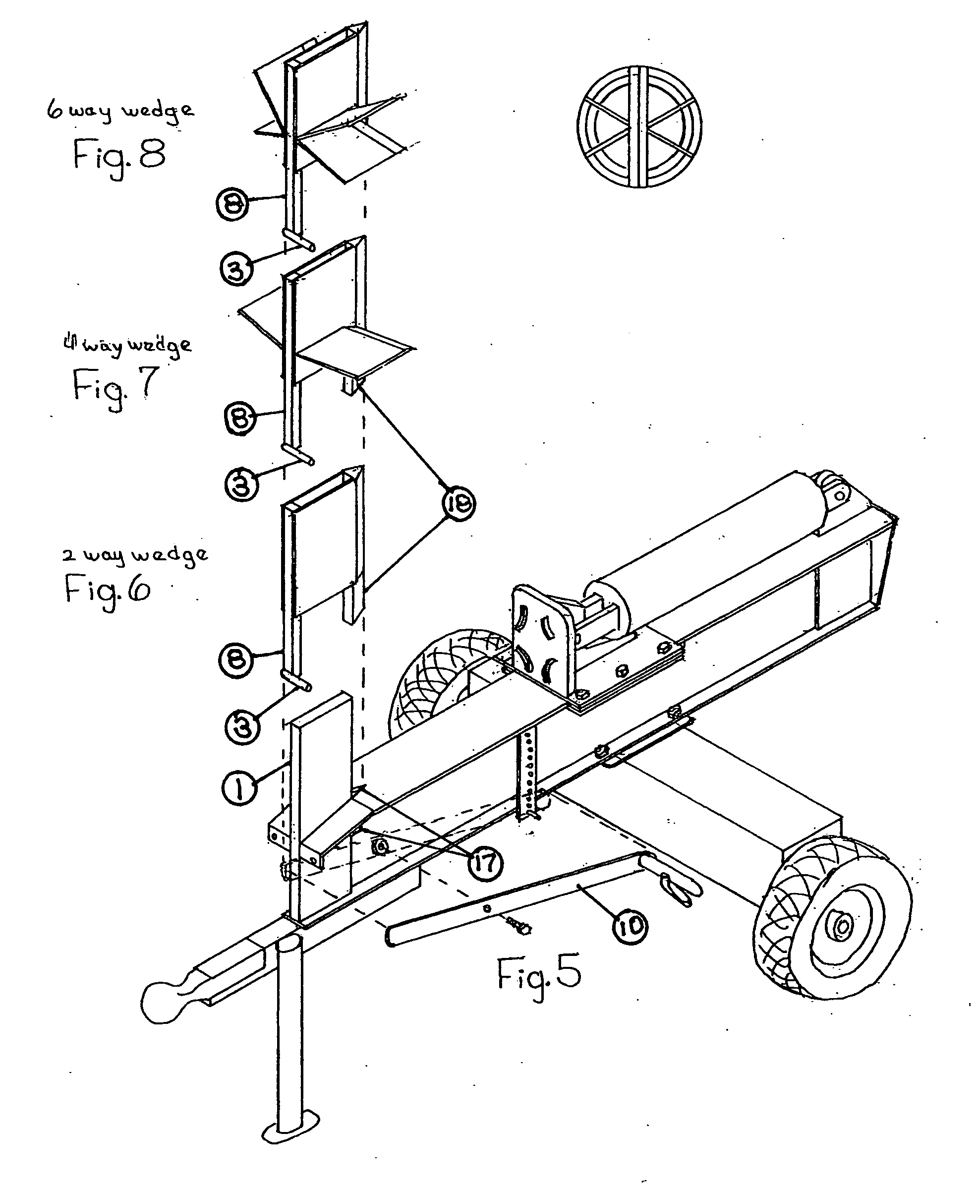 Single post convertible split wedge system