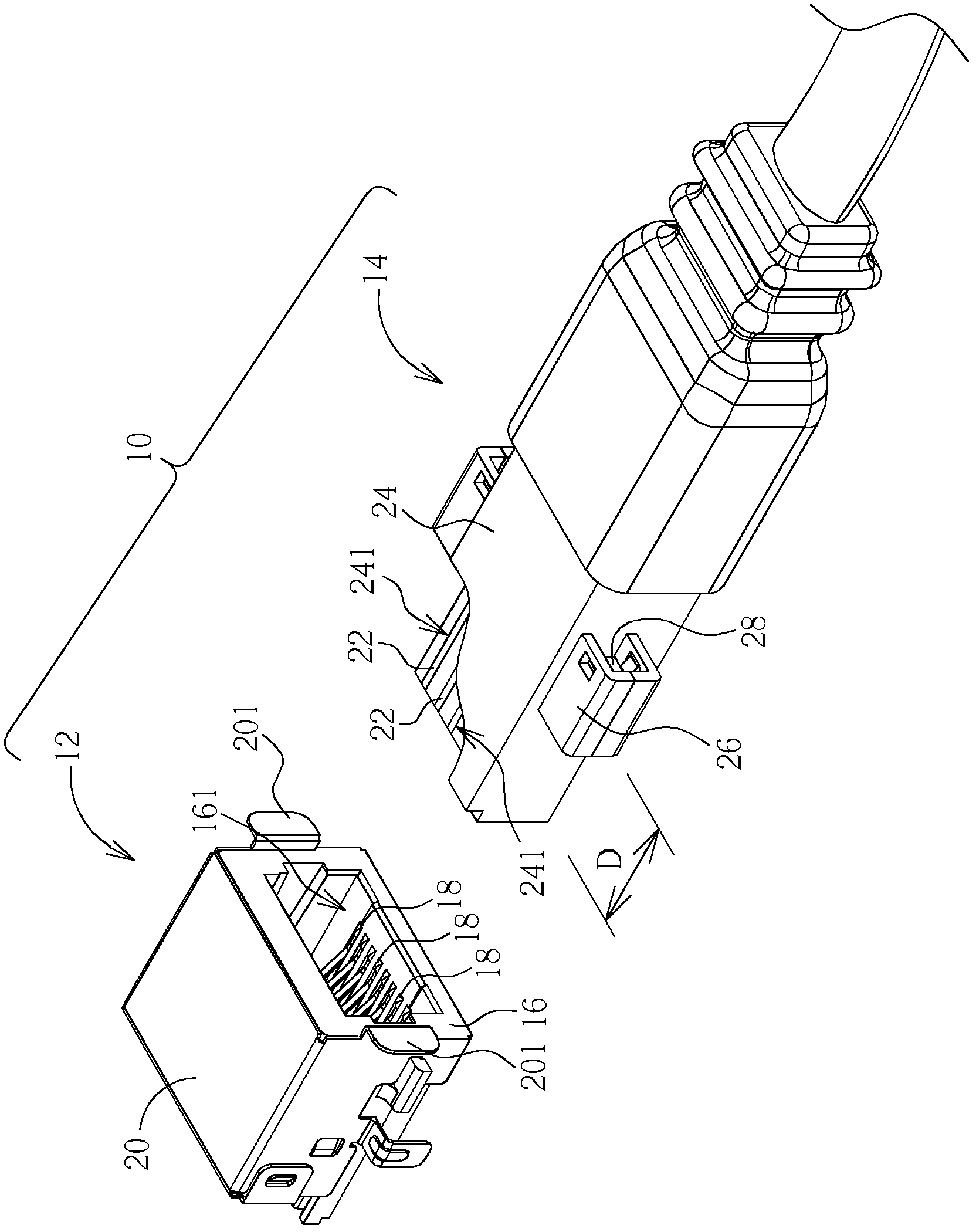 Network cable plug, network cable socket and network cable connection kit