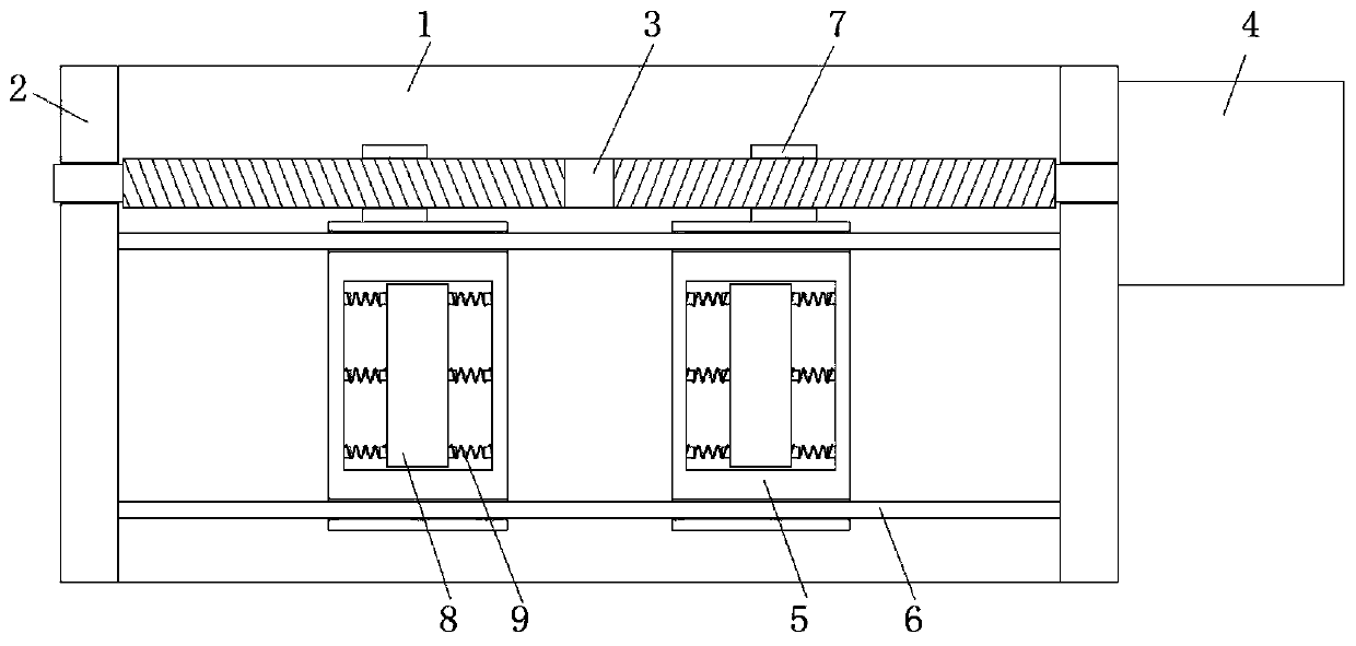 Mold filling device for ferrite soft magnetic core production