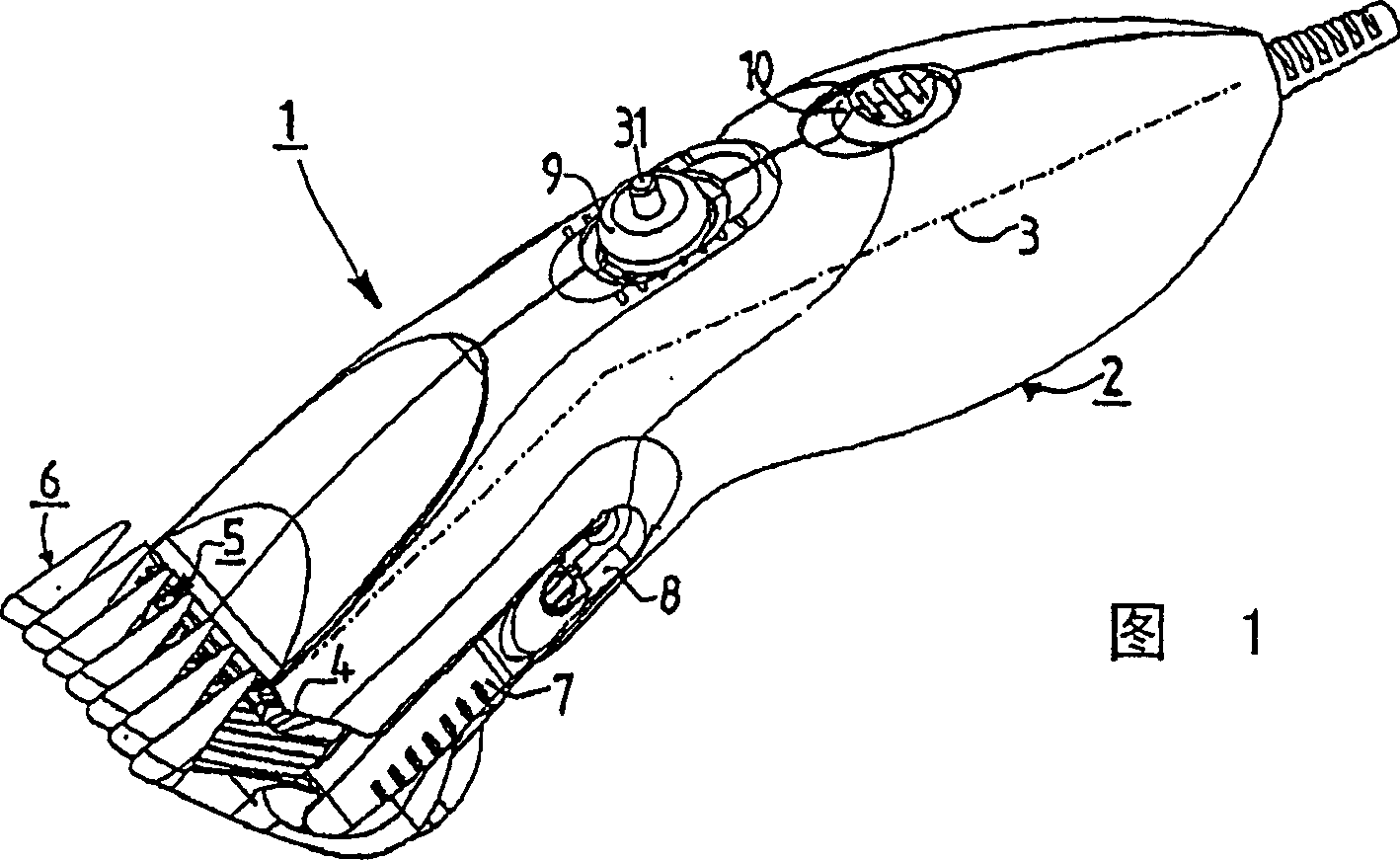 Apparatus comprising a button and a part adjustable by the button