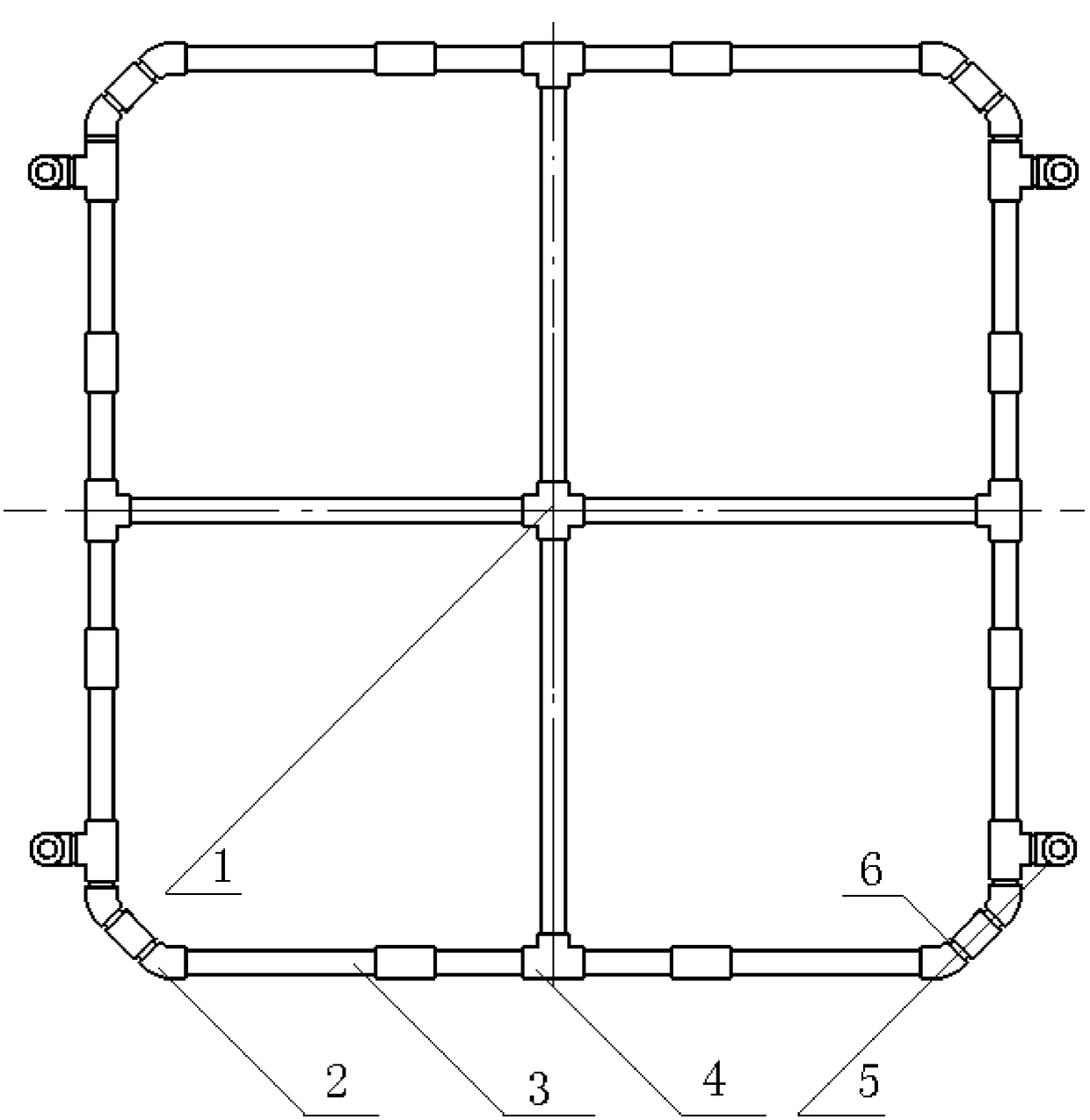 Underwater net box culturing device