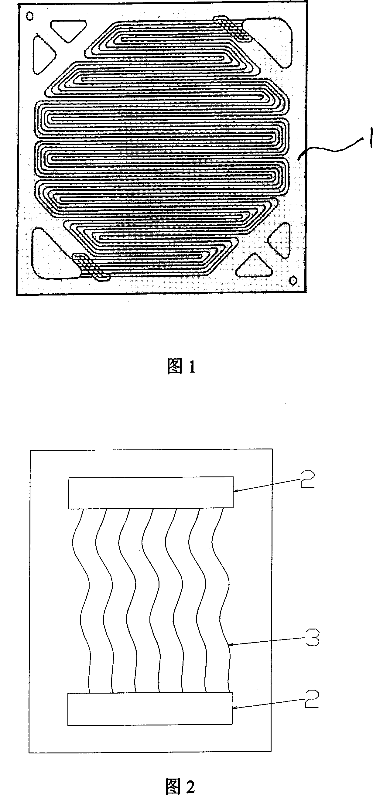 A flow guiding polarized plate of fuel battery