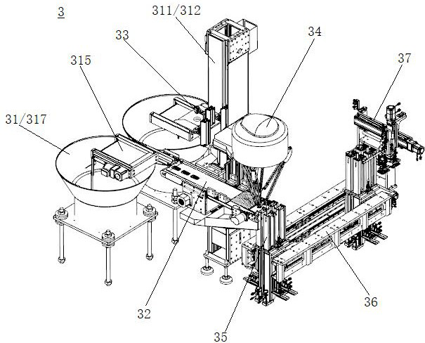 Automatic assembling production line compatible with medical kits of various models
