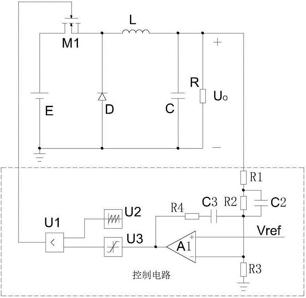 Spark discharge constant power arc extinguishing method for intrinsically safe Buck circuit