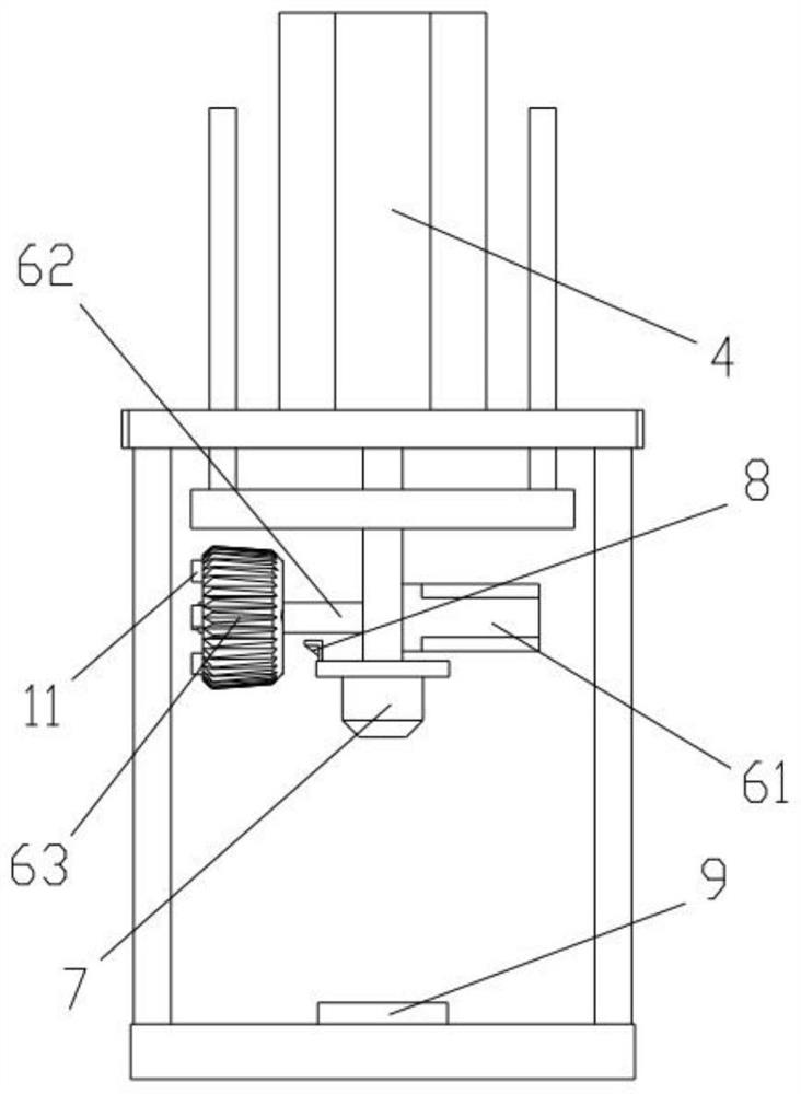 Tooth-shaped plastic part shaping device