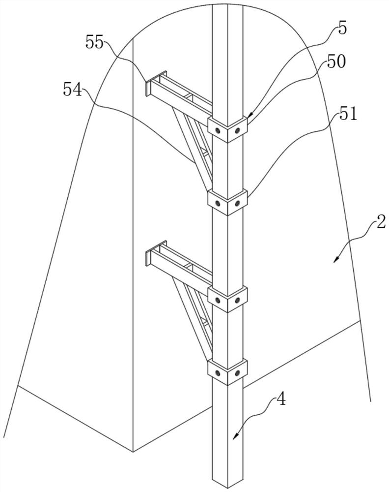 A kind of building structure system of high-rise building shear wall cylinder with external extension wall cap