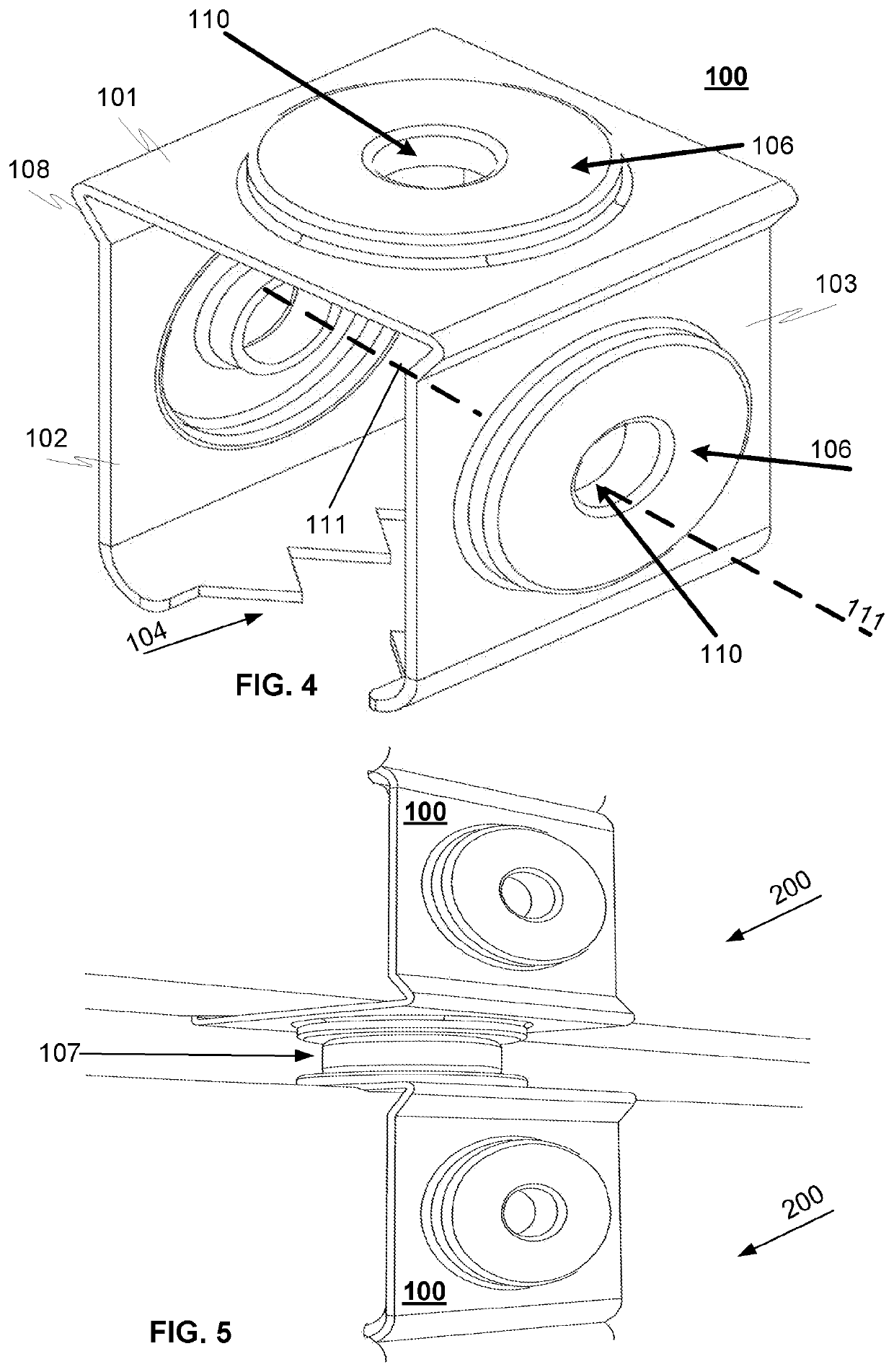 Fastening device for fastening elements