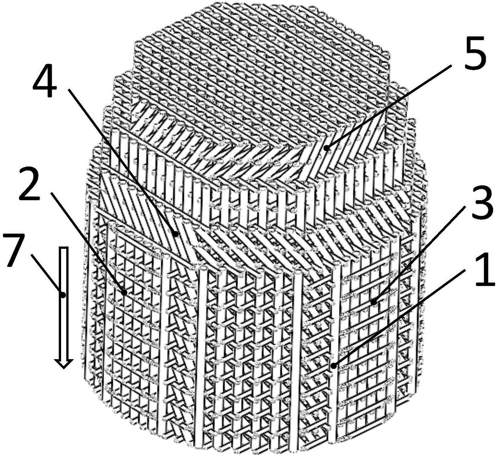 Solid cylindrical fabric and weaving method thereof