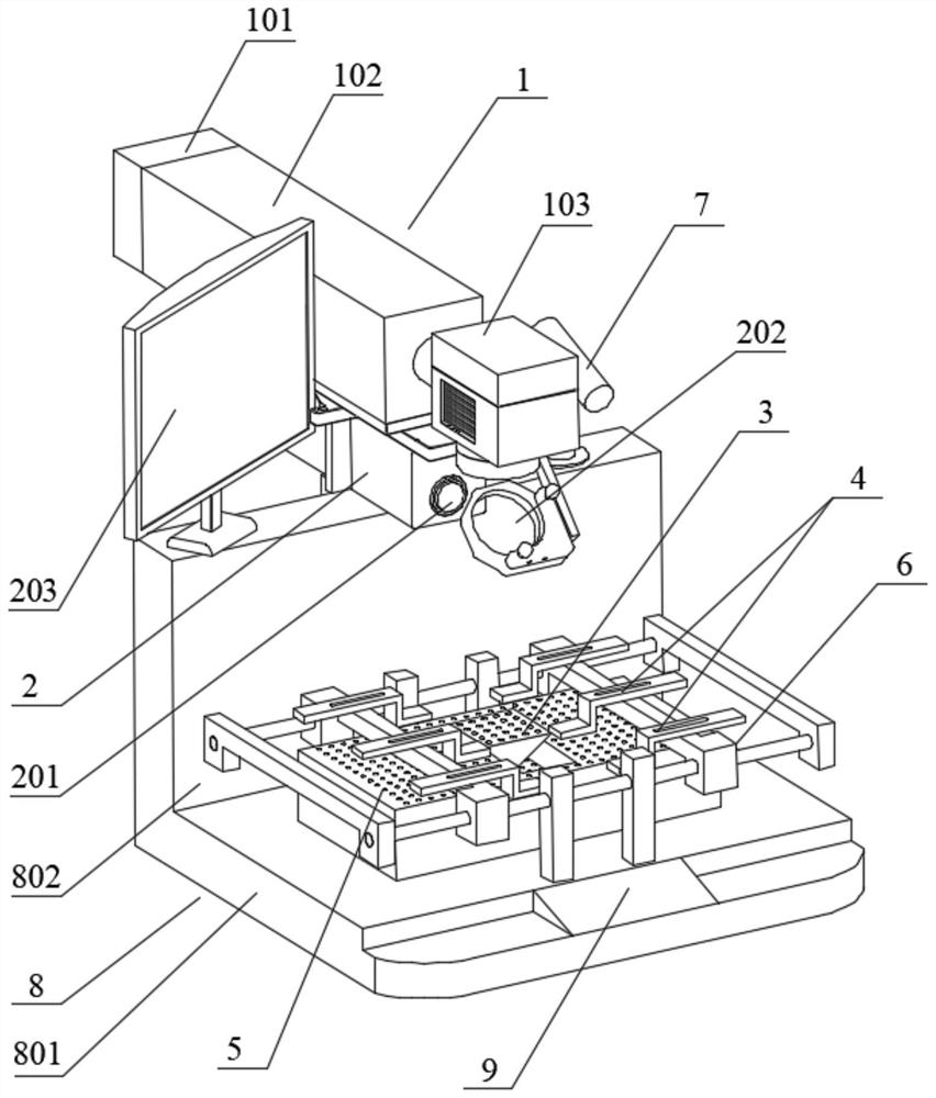 A method and device for realizing BGA chip rework by using laser