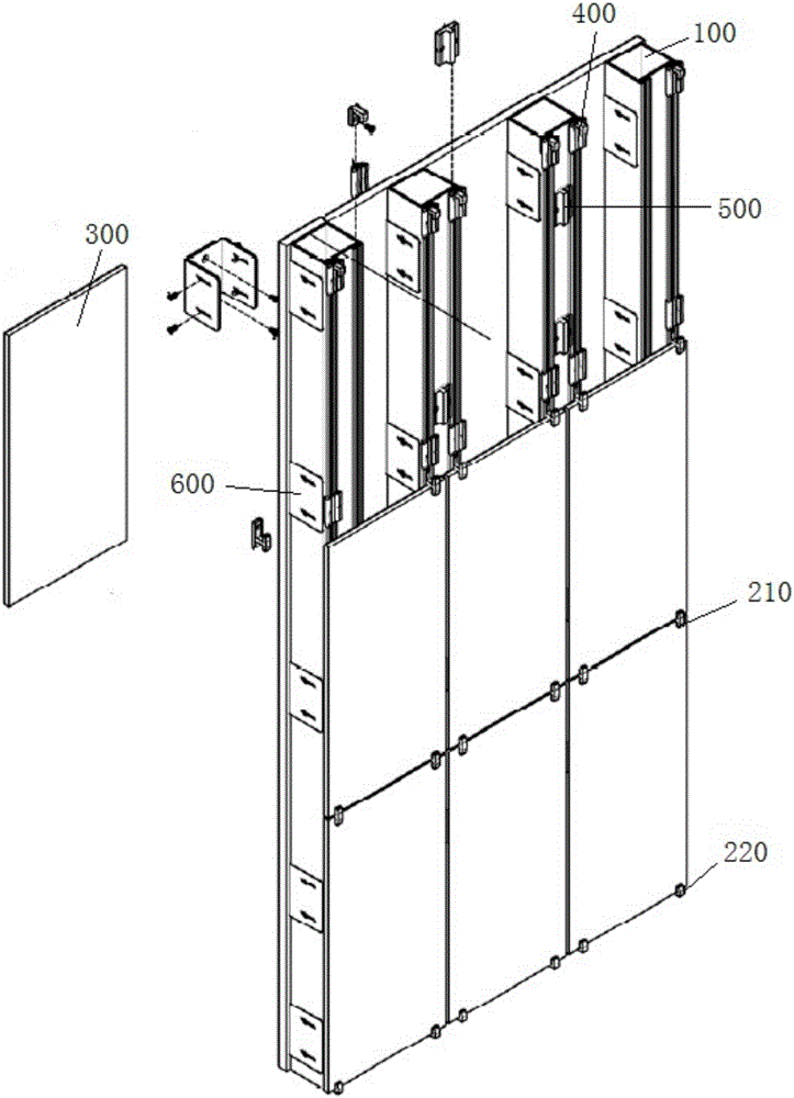 Glass hanger, heavy-weight glass hanging wall system using glass hanger and method