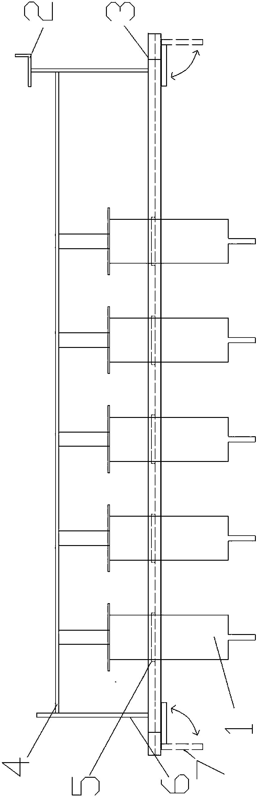 Dye filling apparatus for hydraulics flow visualization test and test method