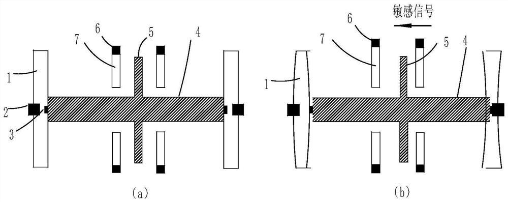 Micromechanical detection structure capable of preventing electrostatic attraction