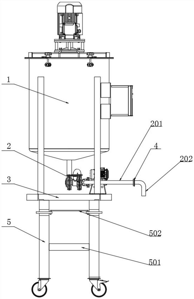 A concrete automatic pumping feeding system