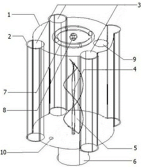 Device for simulating reservoir bank slope rock scouring effects of water flow under sunshine rainfall and weathering