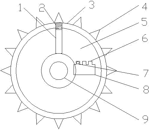 Tooth-size-adjustable gear