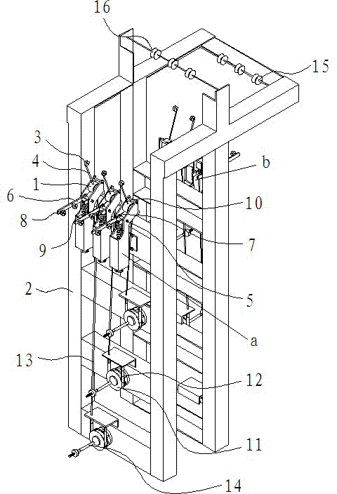 The wiring structure of the wire feeding winch