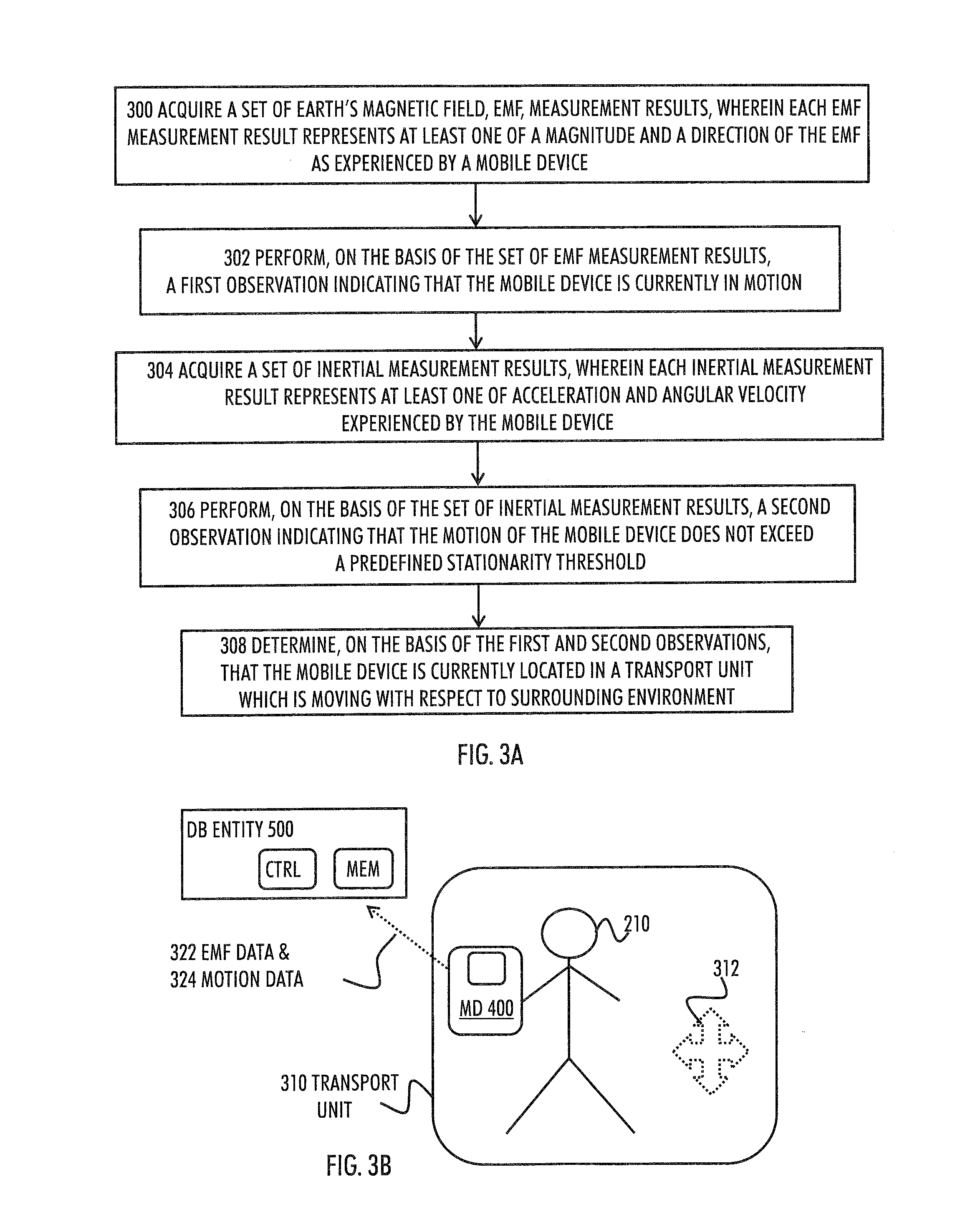 Detecting information about motion of mobile device