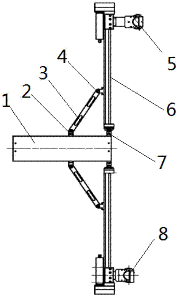 An ultrasonic inspection device for nuclear reactor pressure vessel joint intersection surface