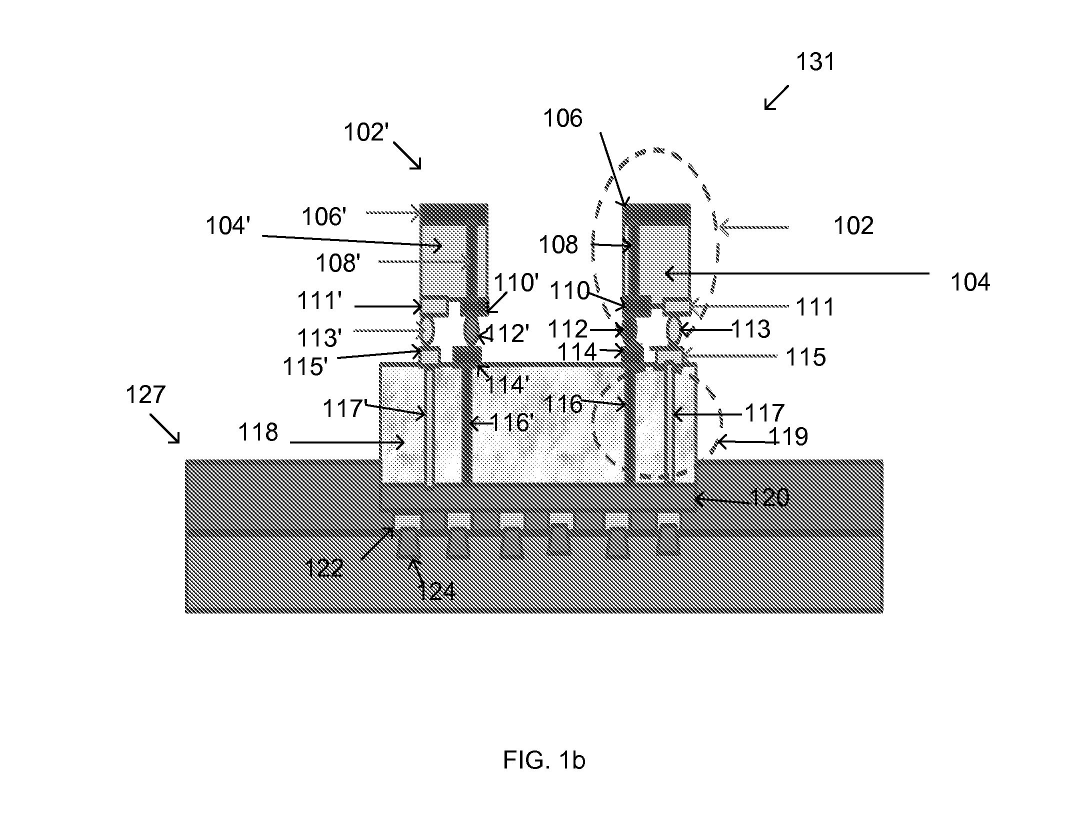 Package structures including discrete antennas assembled on a device