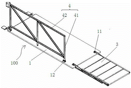 Balcony structure for recreational vehicle