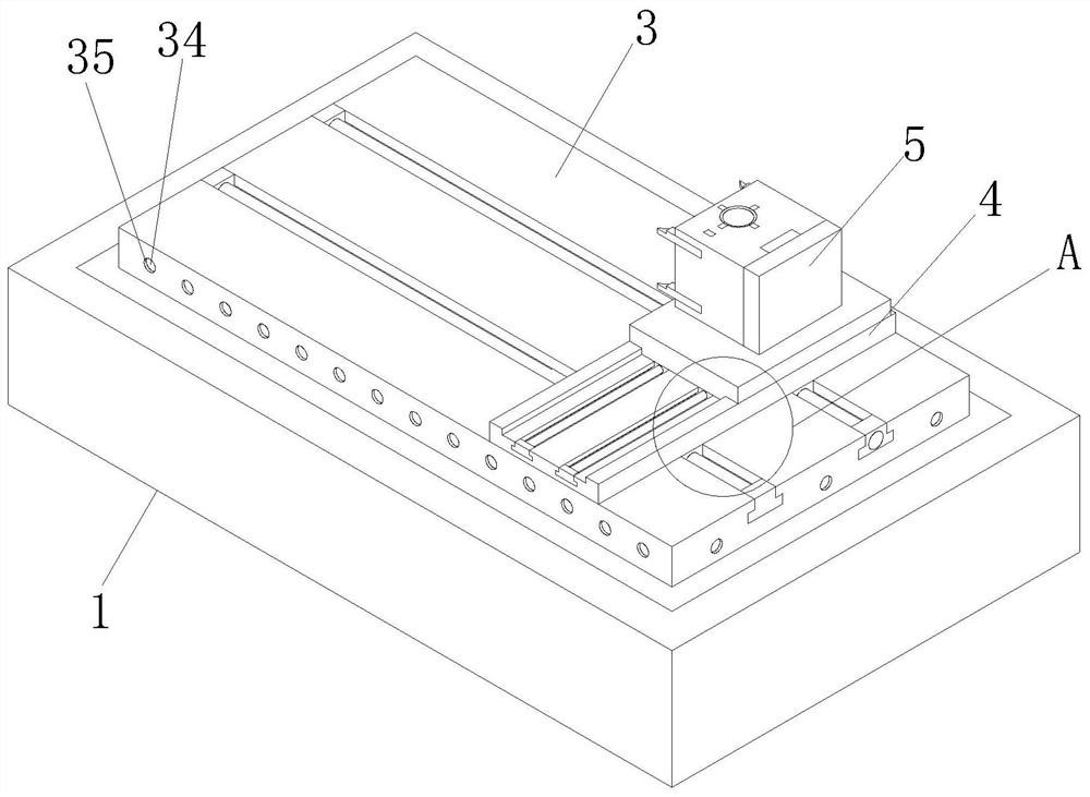 Adjustable multi-shaft turning tool base of numerical control lathe