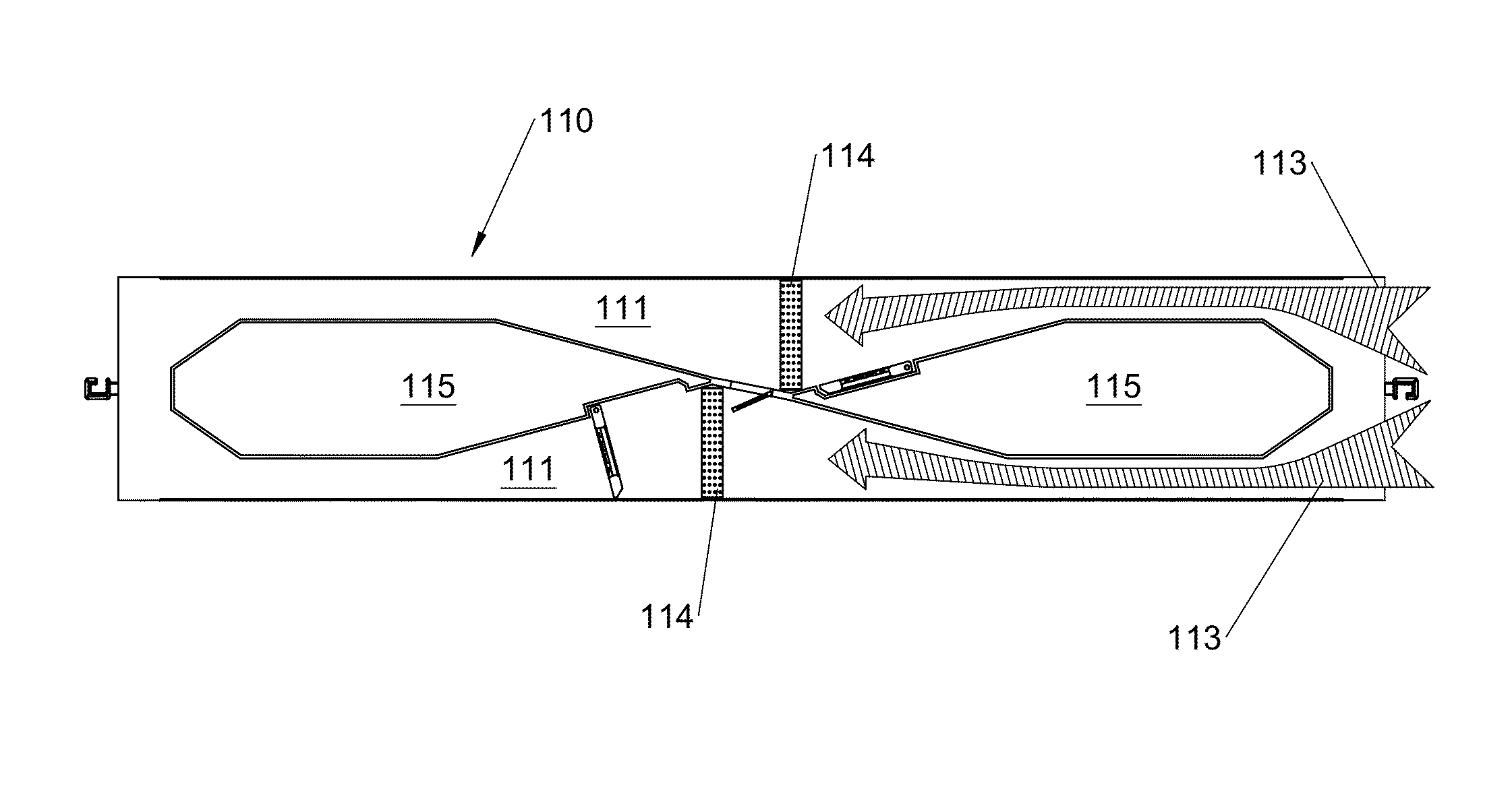 Mobile diesel power system with separated engine and exhaust