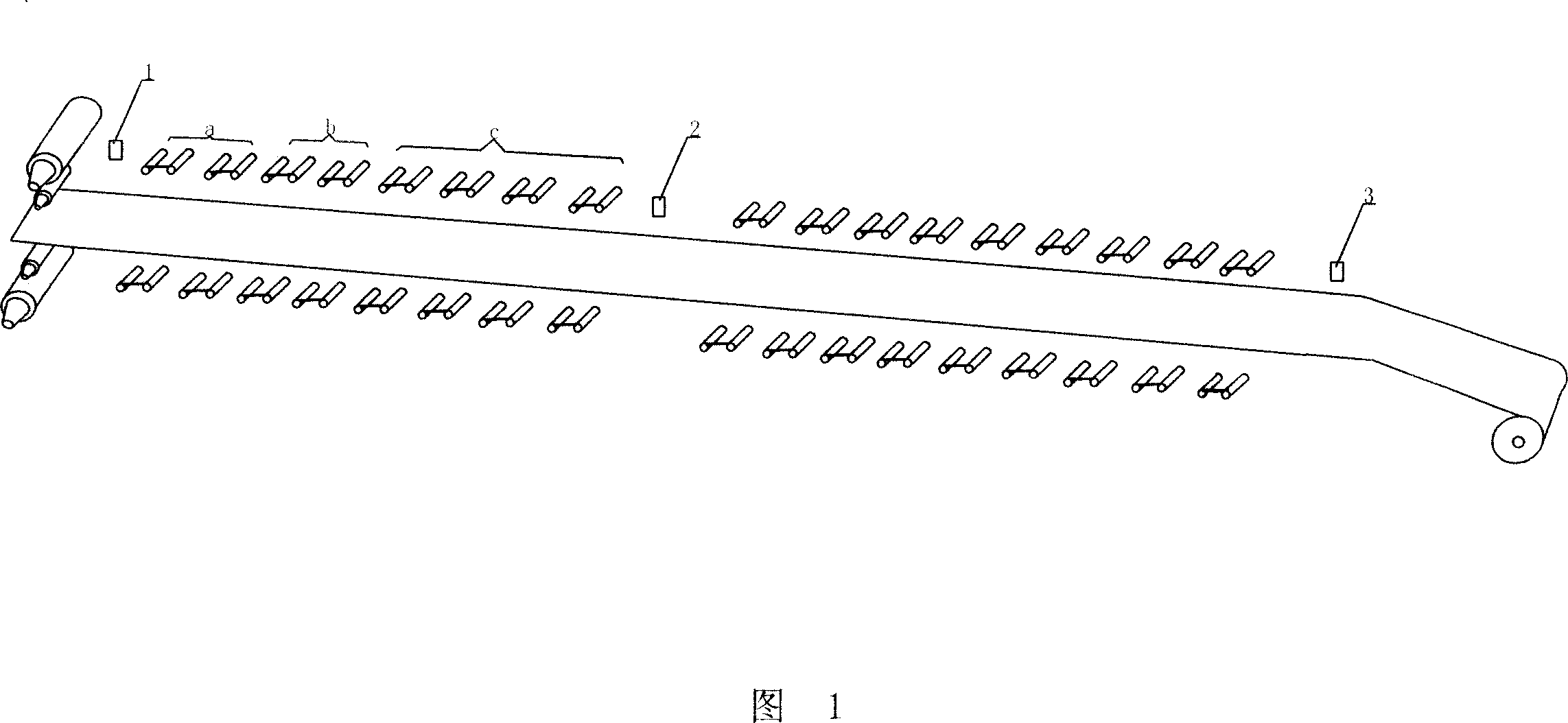 Strip steel reeling temperature controlling method and device