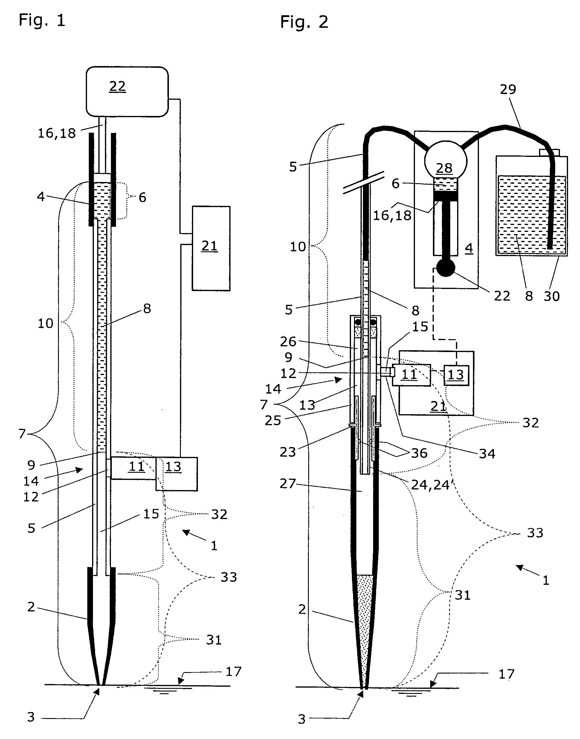 Pipetting apparatus with integrated liquid level and/or gas bubble detection