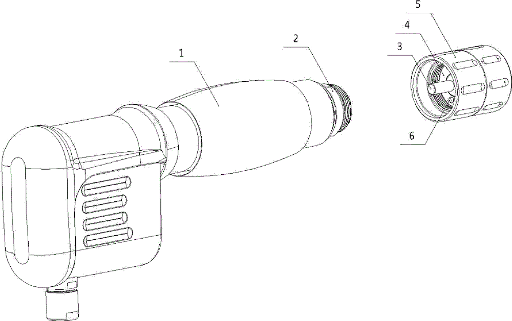 Device and method thereof for intelligently identifying treating head